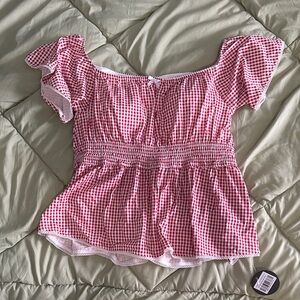 Klassy off shoulder flutter sleeve top